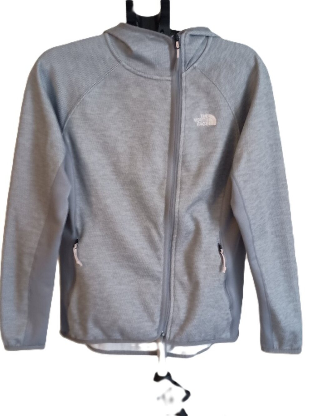The North Face Gray Hoodie Lightweight Jacket Women’s Size L - Picture 2 of 16